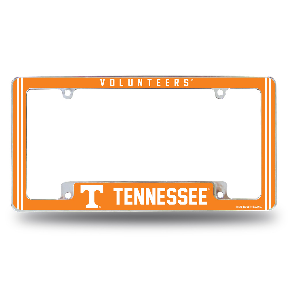 Tennessee Volunteers Classic Chrome License Plate Frame | Rico Industries | AFC180110B