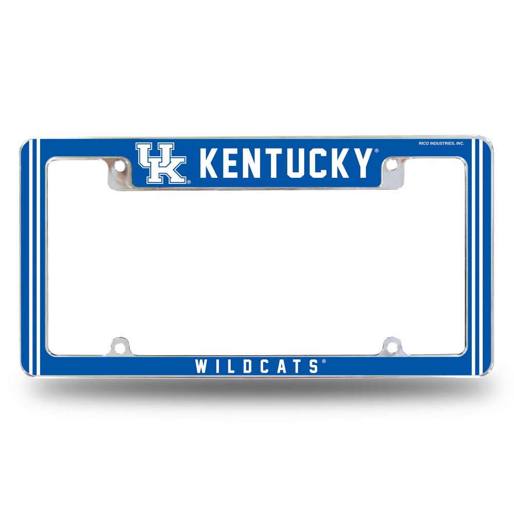 Kentucky Wildcats Classic Chrome License Plate Frame | Rico Industries | AFC190110T