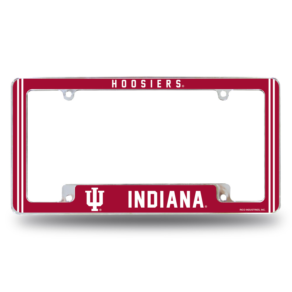 Indiana Hoosiers Classic Chrome License Plate Frame | Rico Industries | AFC200110B