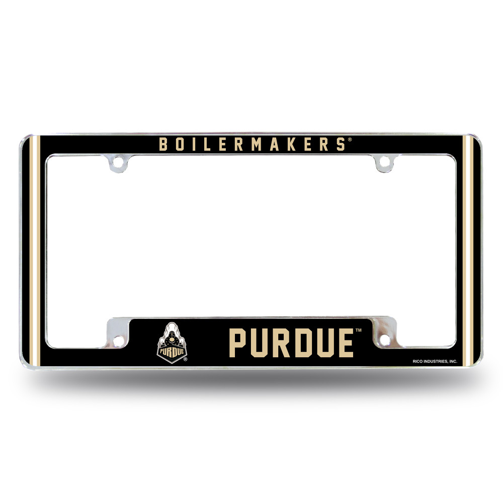 Purdue Boilermakers Classic Chrome License Plate Frame | Rico Industries | AFC200210B