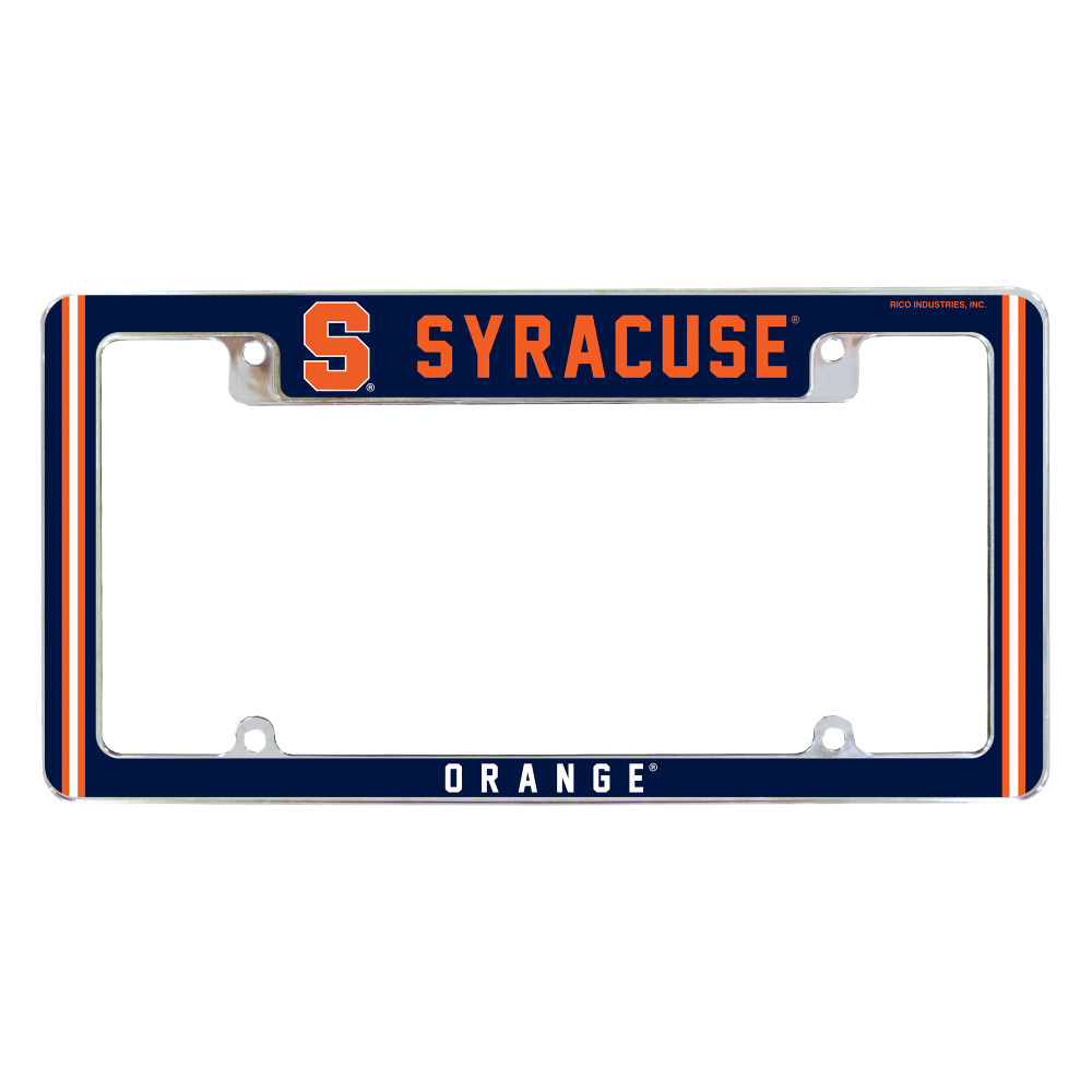 Syracuse Orange Classic Chrome License Plate Frame | Rico Industries | AFC270110T