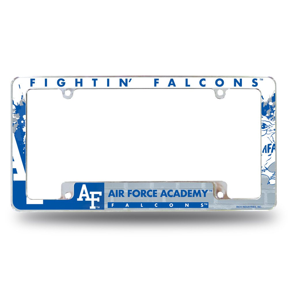 Air Force Academy Falcons Primary Chrome License Plate Frame | Rico Industries | AFC500502B
