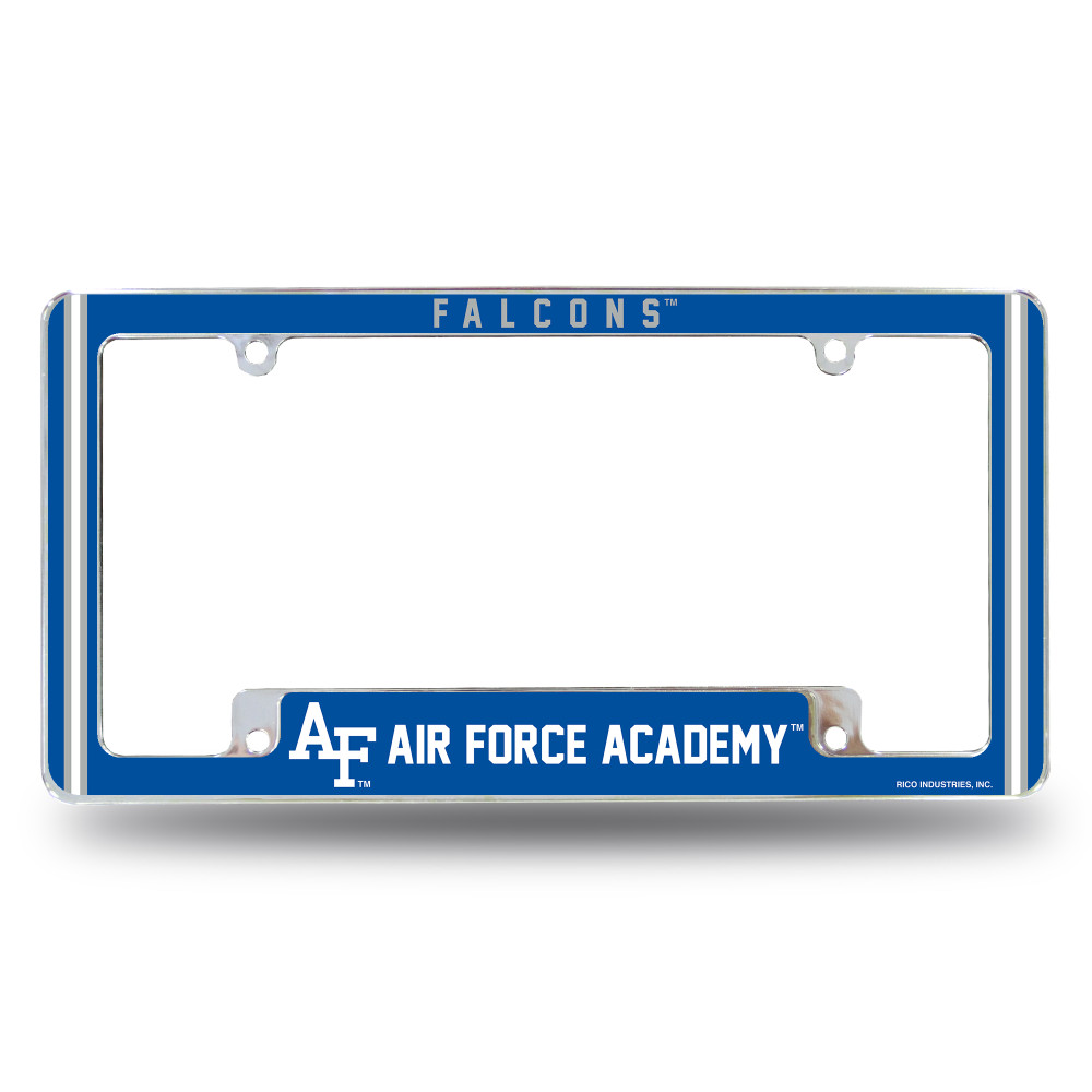 Air Force Academy Falcons Classic Chrome License Plate Frame - | Rico Industries | AFC500510B