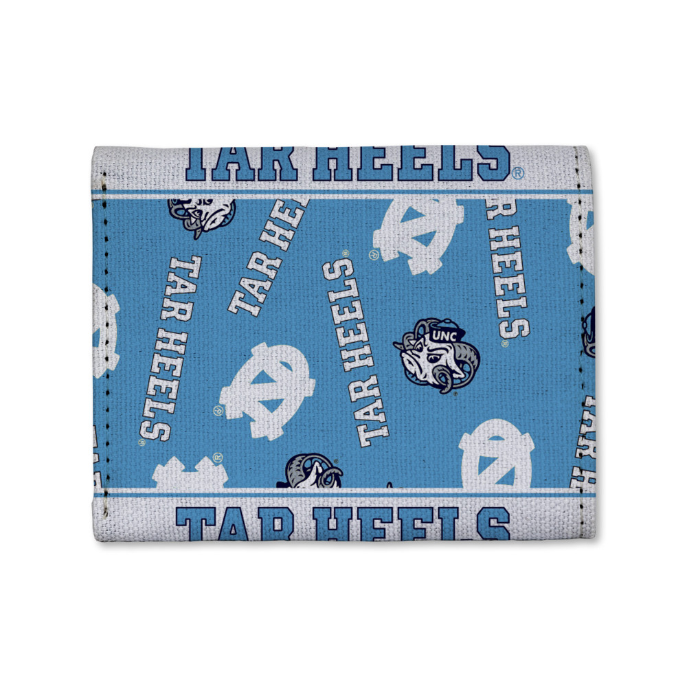 North Carolina Tar Heels Canvas Trifold Wallet | Rico Industries | CTR130101