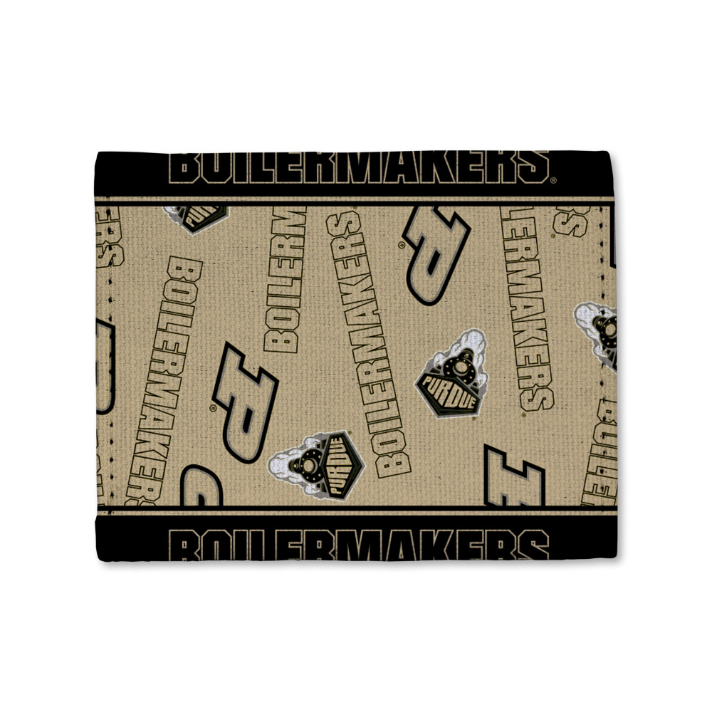 Purdue Boilermakers Canvas Trifold Wallet | Rico Industries | CTR200201