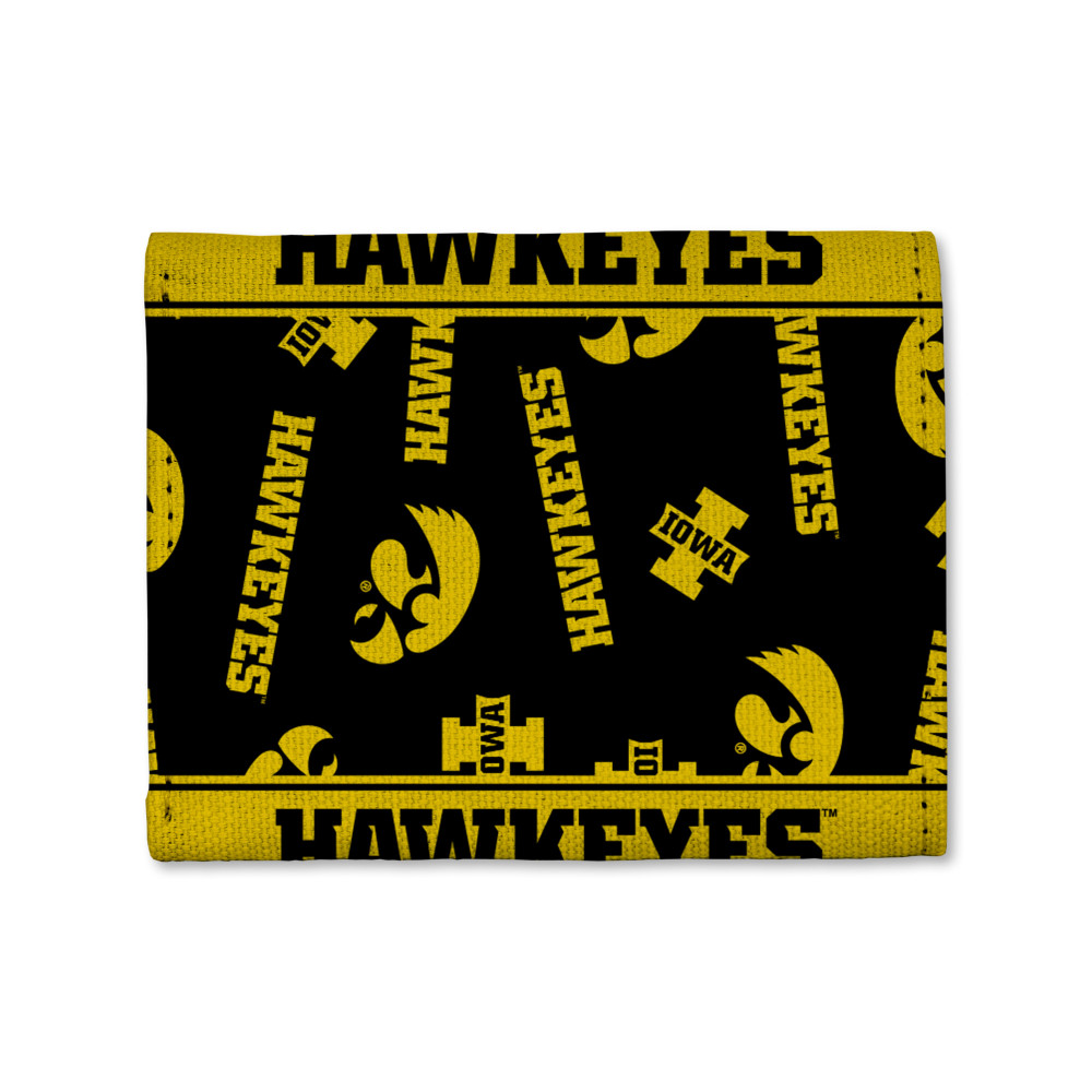 Iowa Hawkeyes Canvas Trifold Wallet | Rico Industries | CTR250101