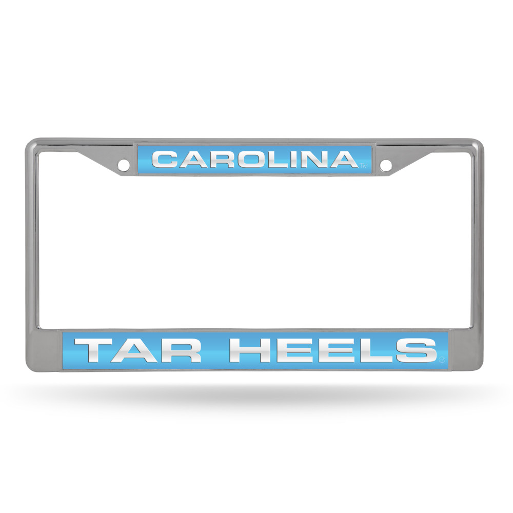North Carolina Tar Heels Blue Laser Cut Chrome Frame | Rico Industries | FCL130104