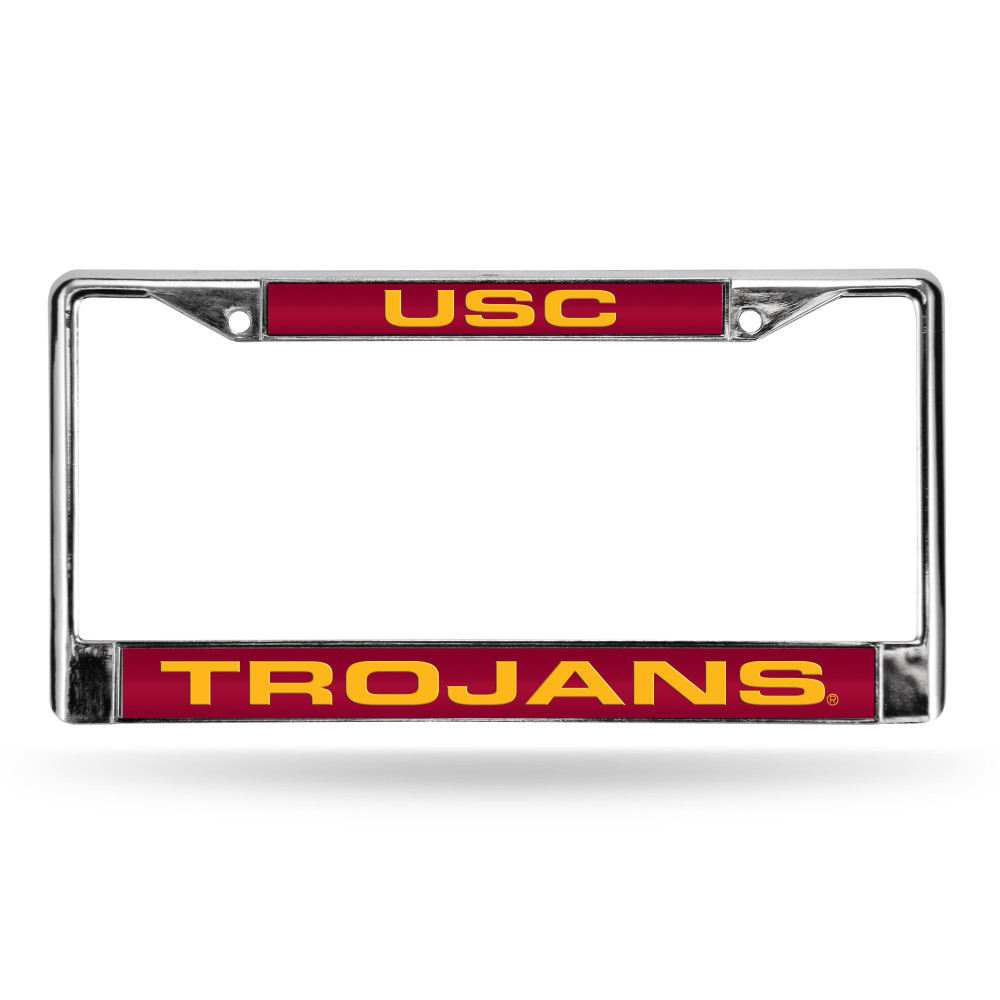 USC Trojans Standard Laser Cut Chrome Frame | Rico Industries | FCL290103