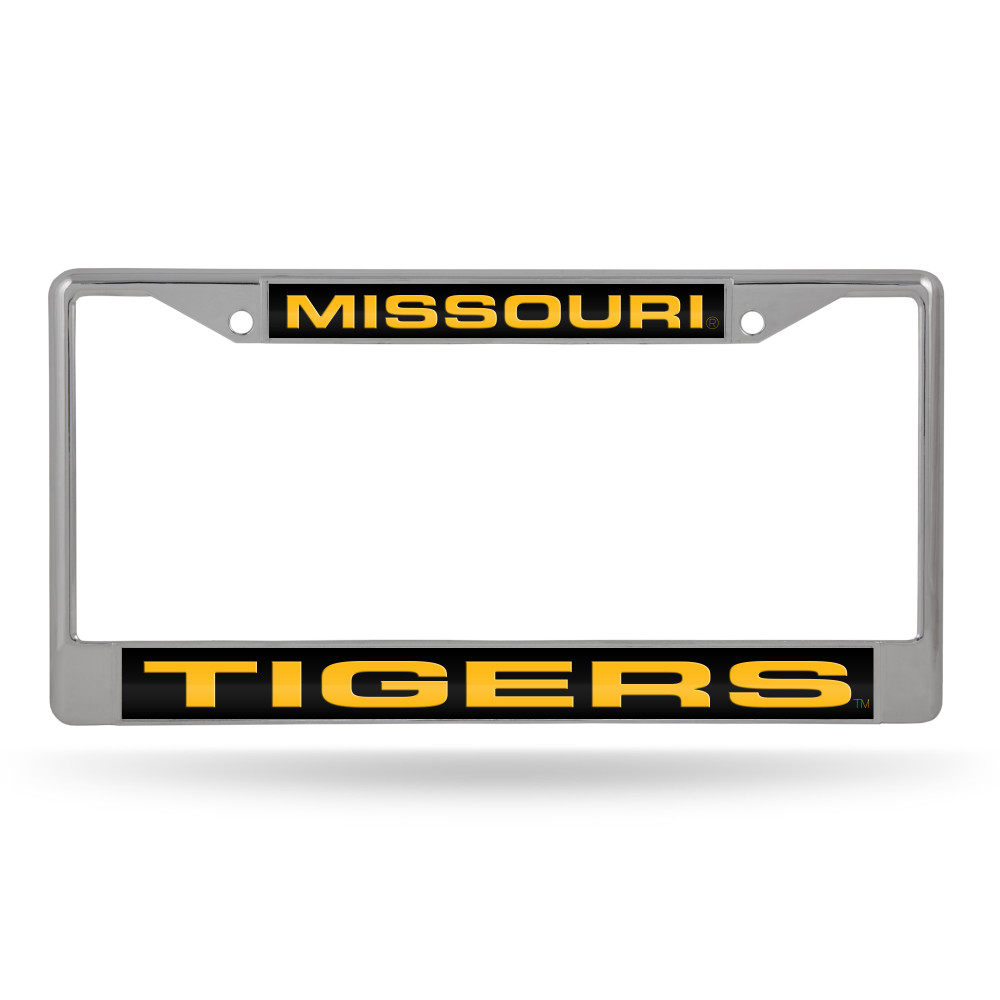 Missouri Tigers Standard Laser Cut Chrome Frame | Rico Industries | FCL390103