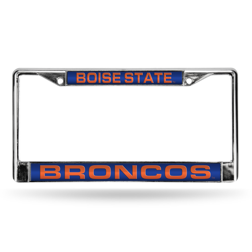Boise State Broncos Blue Laser Cut Chrome Frame | Rico Industries | FCL490701