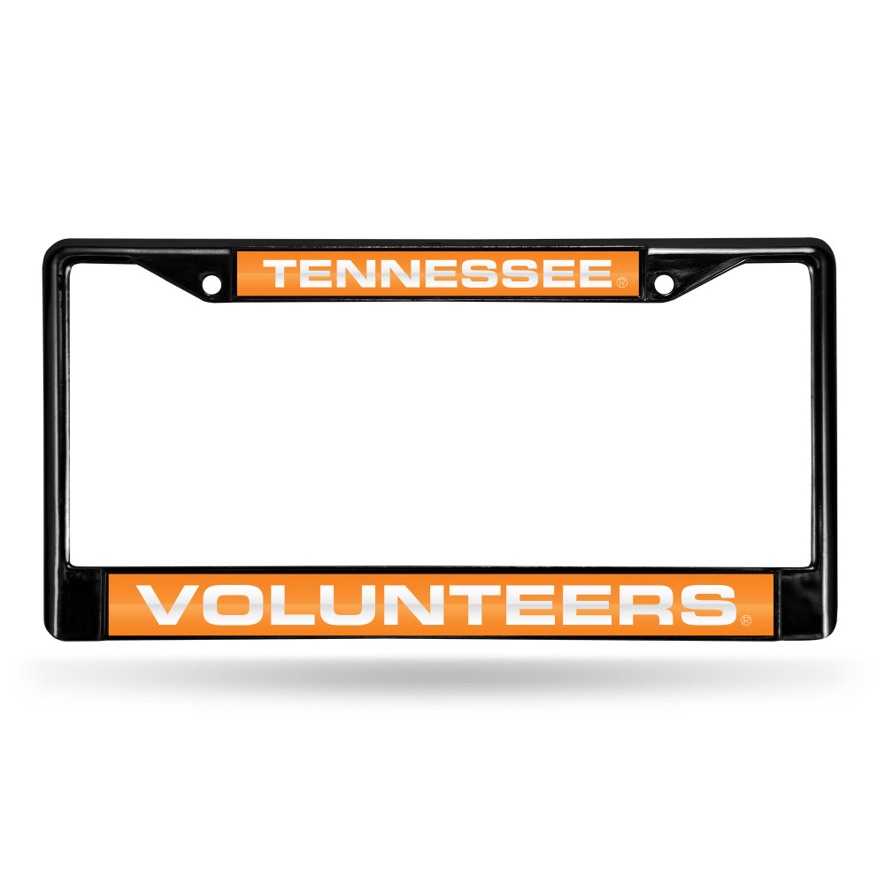 Tennessee Volunteers Black Laser Cut Chrome Frame | Rico Industries | FCLB180101