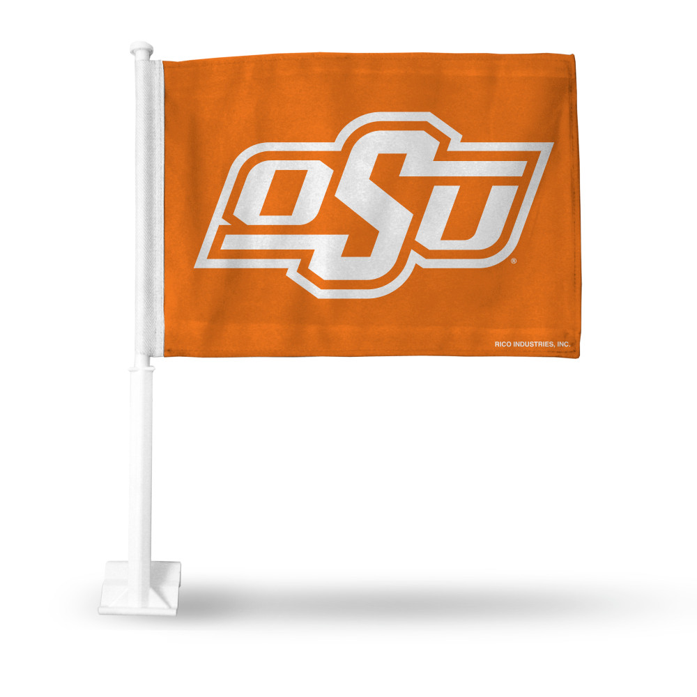Oklahoma State Cowboys Orange Double Sided Car Flag | Rico Industries | FG230007