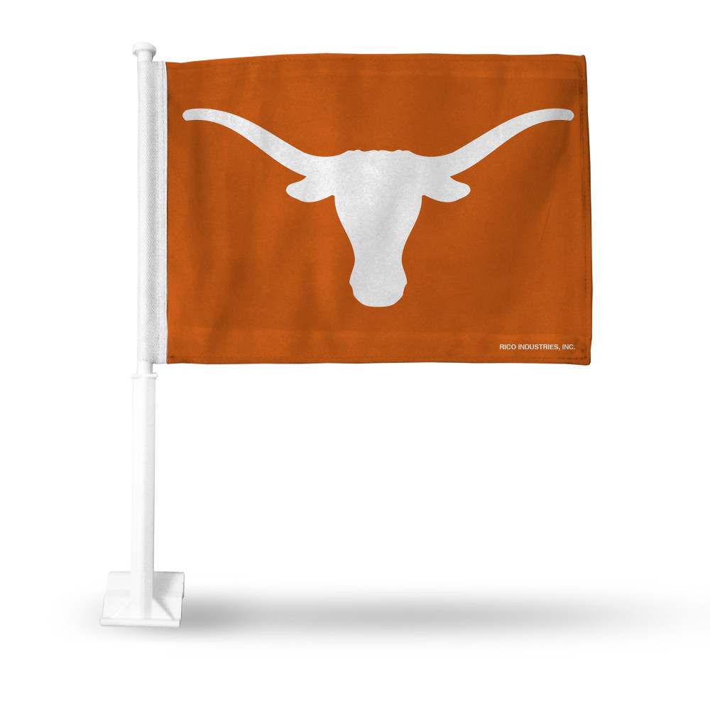 Texas Longhorns Orange Double Sided Car Flag | Rico Industries | FG260106