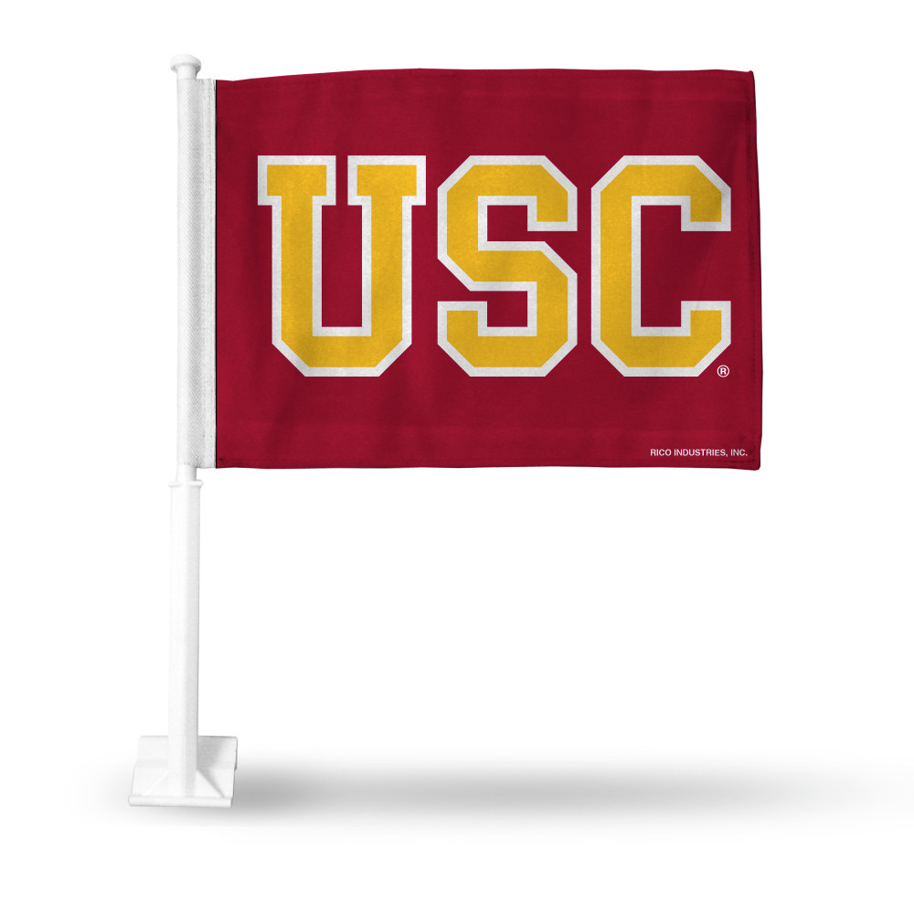 USC Trojans Standard Double Sided Car Flag | Rico Industries | FG290103