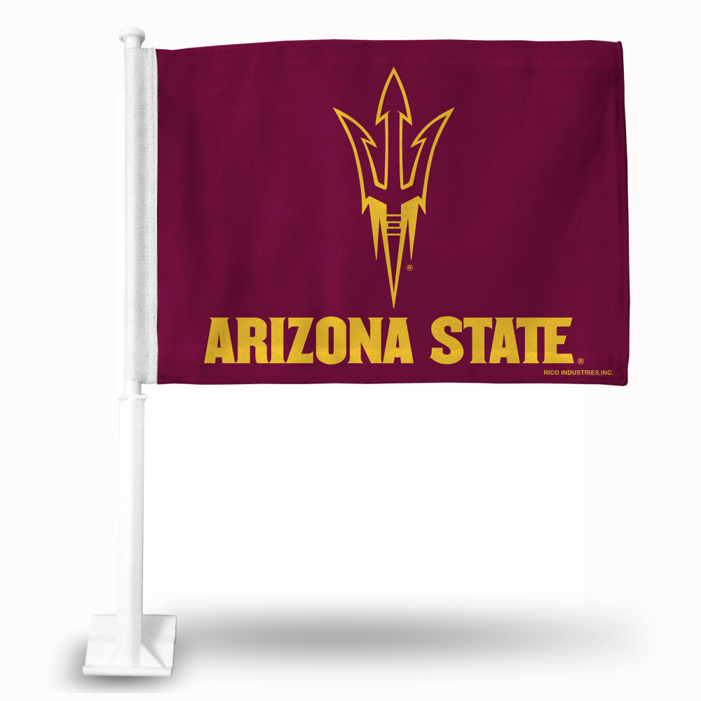 Arizona State Sun Devils Standard Maroon Double Sided Car Flag | Rico Industries | FG460204