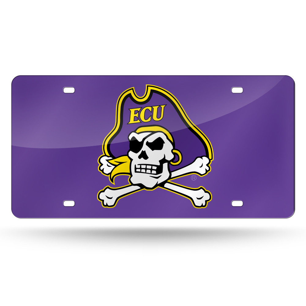 East Carolina Pirates Purple Laser Cut Tag  | Rico Industries | LZC130603