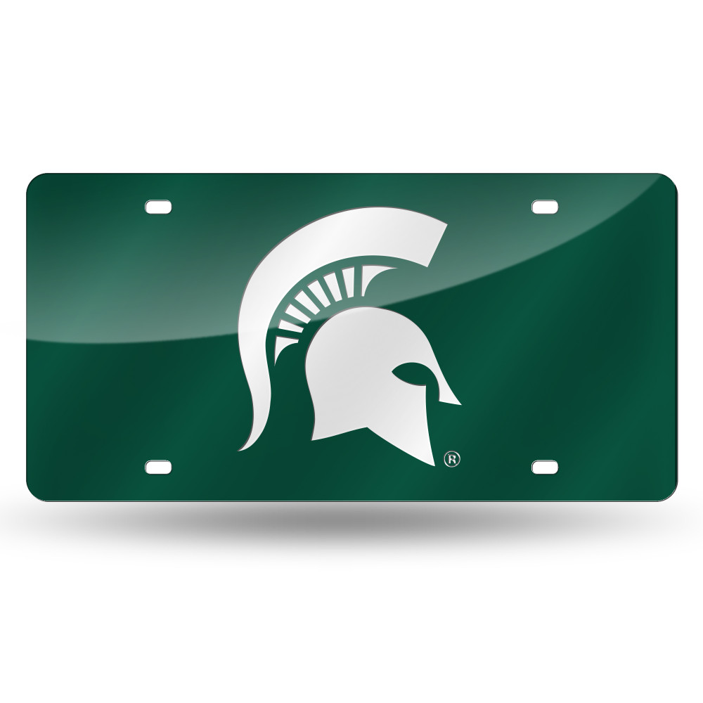 Michigan State Spartans Green Laser Cut Tag  | Rico Industries | LZC220101