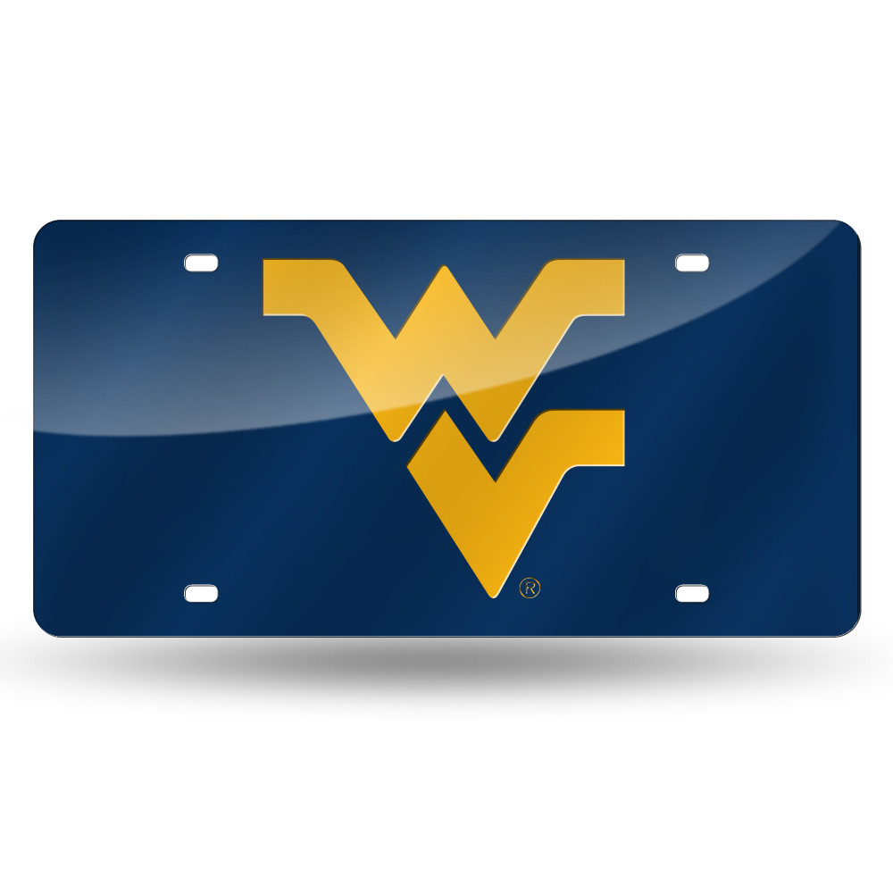 West Virginia Mountaineers Blue Laser Cut Tag  | Rico Industries | LZC280102