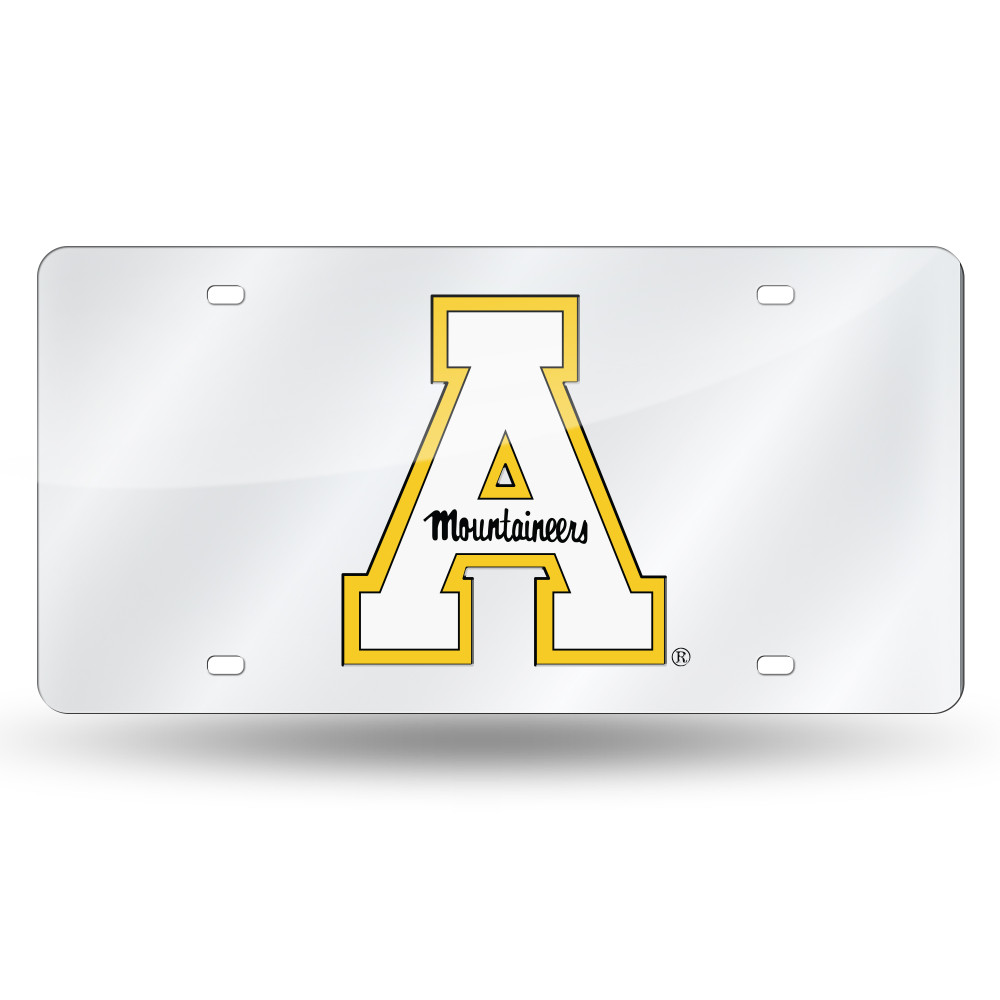 Appalachian State Mountaineers Silver Laser Cut Tag  | Rico Industries | LZS130501