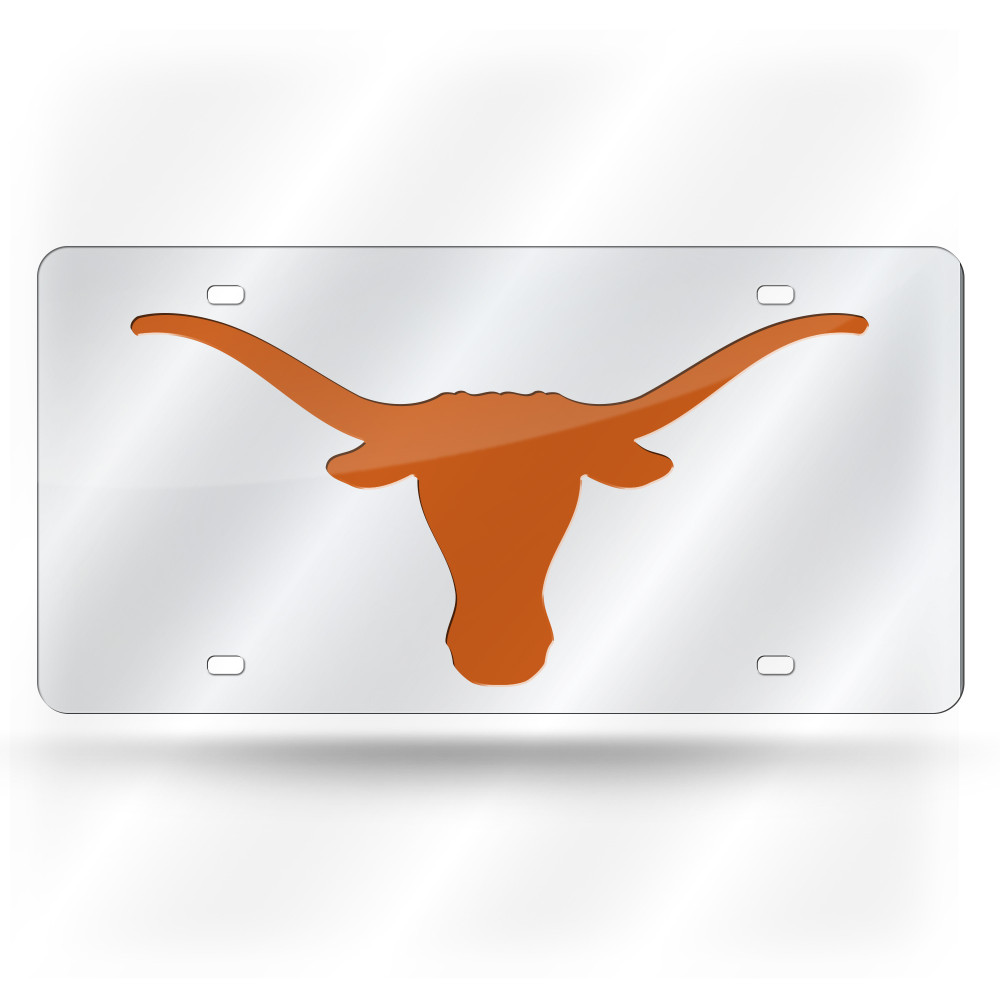 Texas Longhorns Silver Silver Laser Cut Tag  | Rico Industries | LZS260103