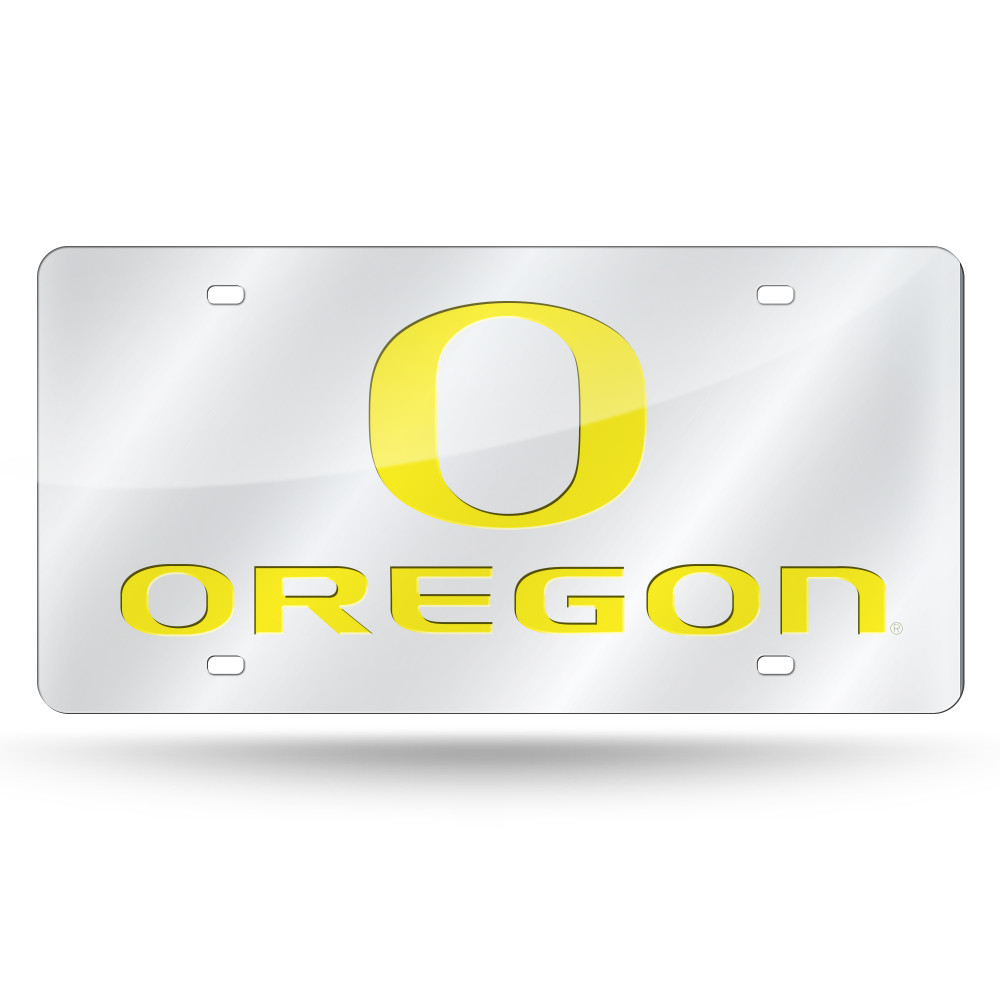 Oregon Ducks Silver Laser Cut Tag  | Rico Industries | LZS510102