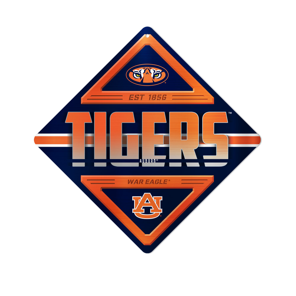 Auburn Tigers Metal Wall Sign | Rico Industries | MXS150201