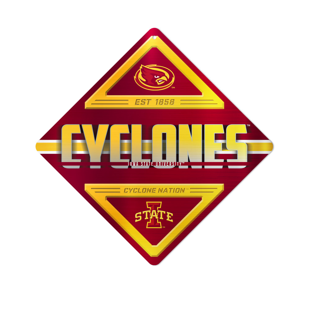 Iowa State Cyclones Metal Wall Sign | Rico Industries | MXS250201