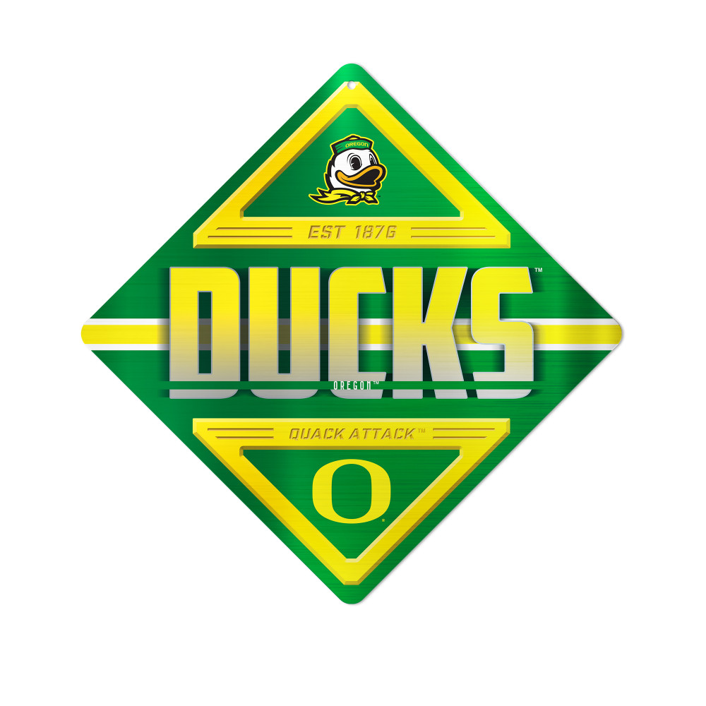 Oregon Ducks Metal Wall Sign | Rico Industries | MXS510101