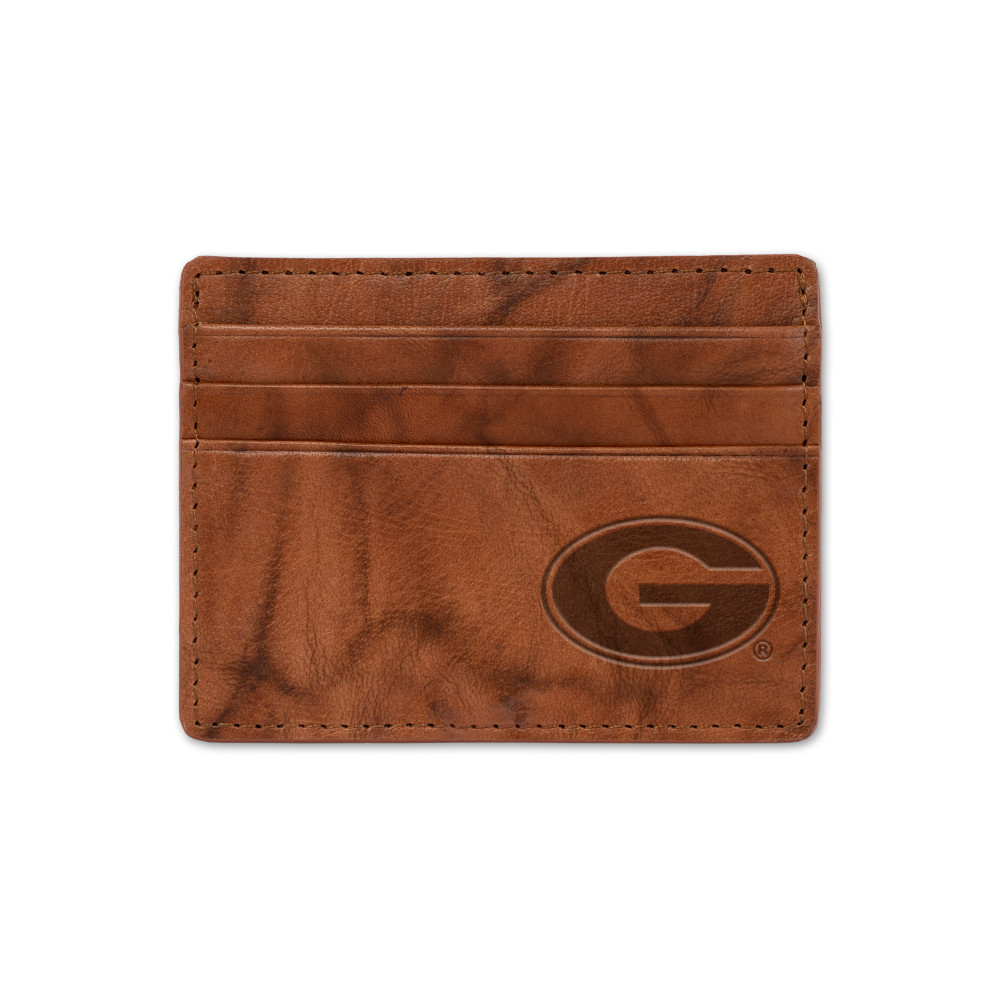 Georgia Bulldogs Embossed Leather Credit Cart Wallet | Rico Industries | SCC110101