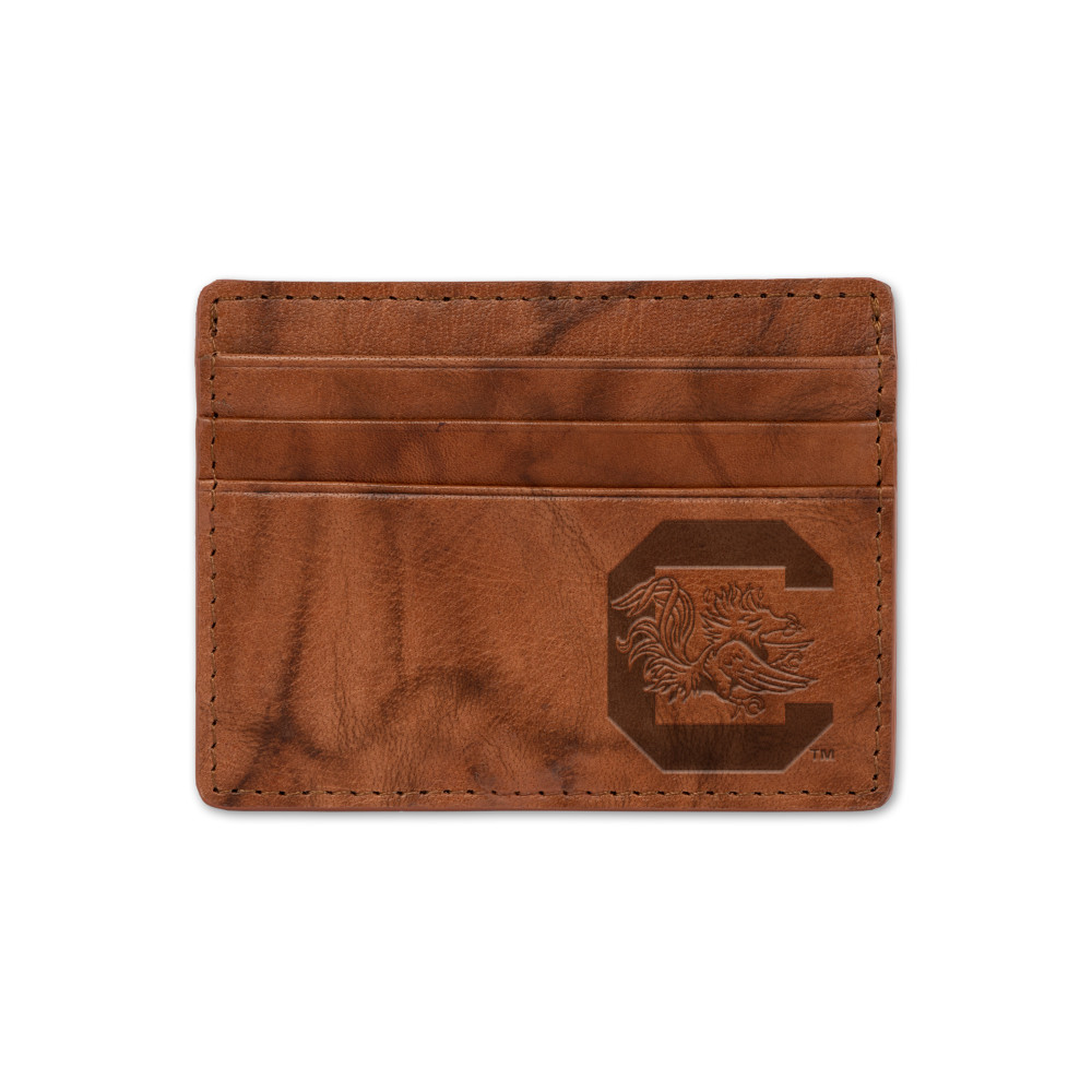 South Carolina Gamecocks Embossed Leather Credit Cart Wallet | Rico Industries | SCC120101