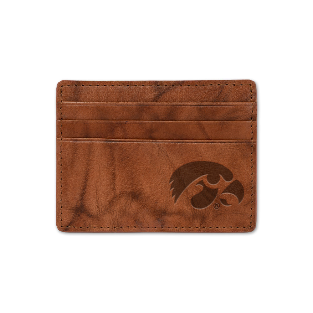 Iowa Hawkeyes Embossed Leather Credit Cart Wallet | Rico Industries | SCC250101