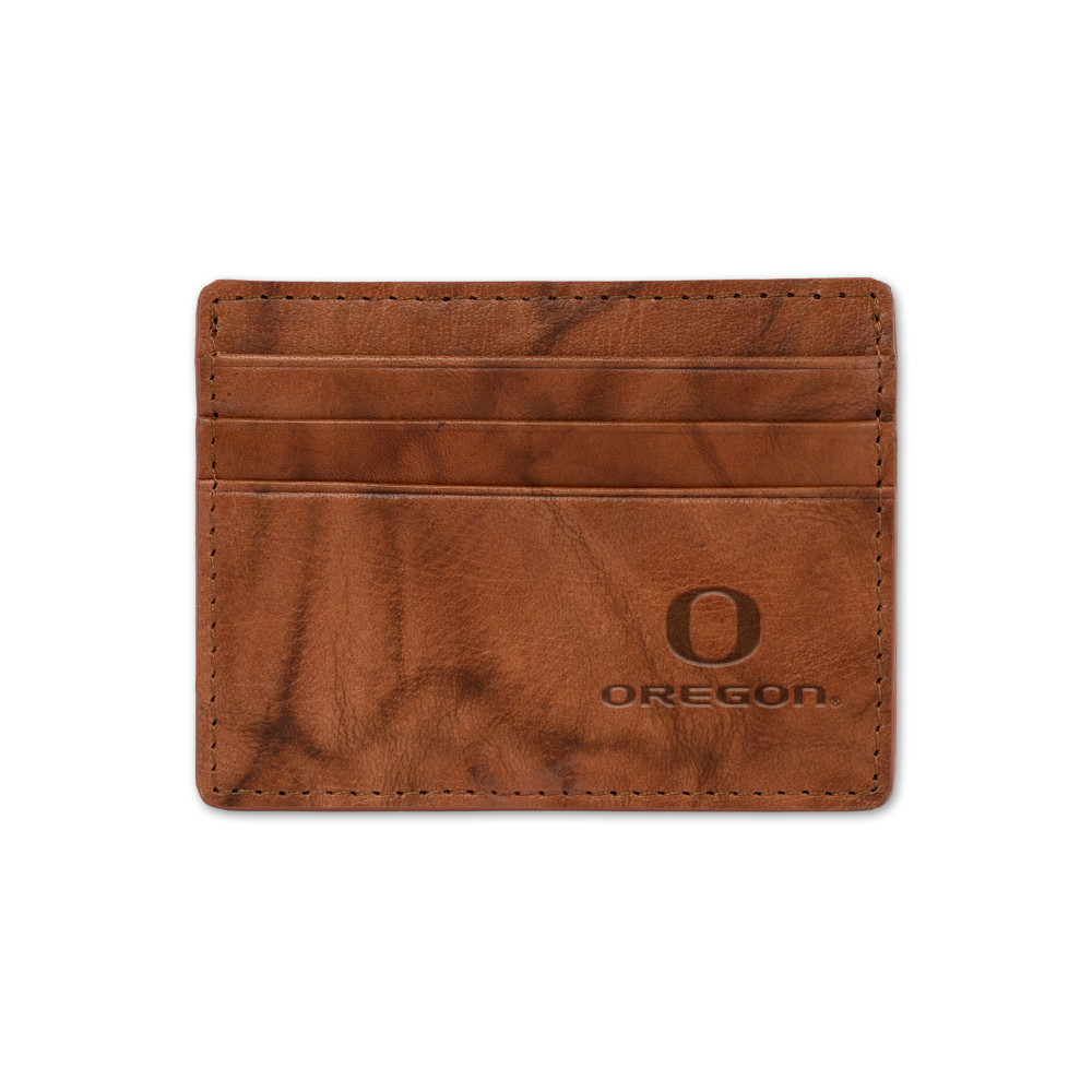 Oregon Ducks Embossed Leather Credit Cart Wallet | Rico Industries | SCC510101