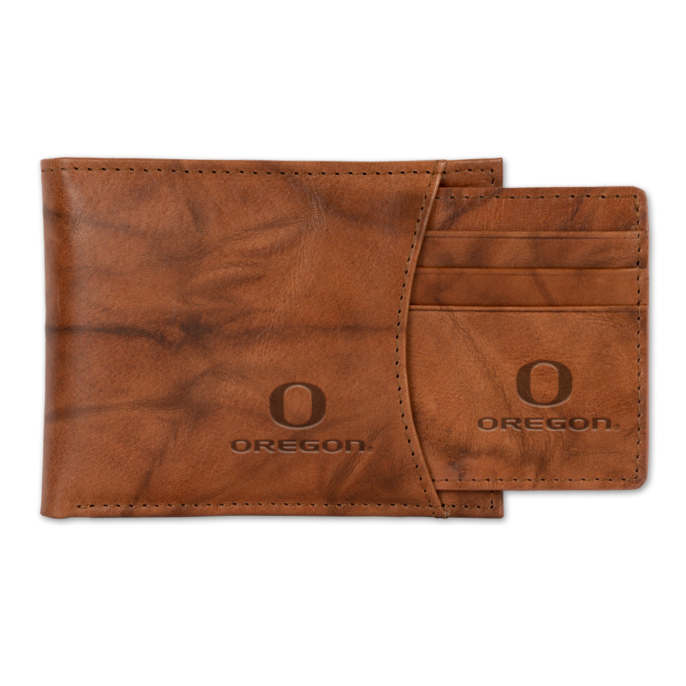 Oregon Ducks Genuine Leather Slider Wallet  | Rico Industries | SSL510101
