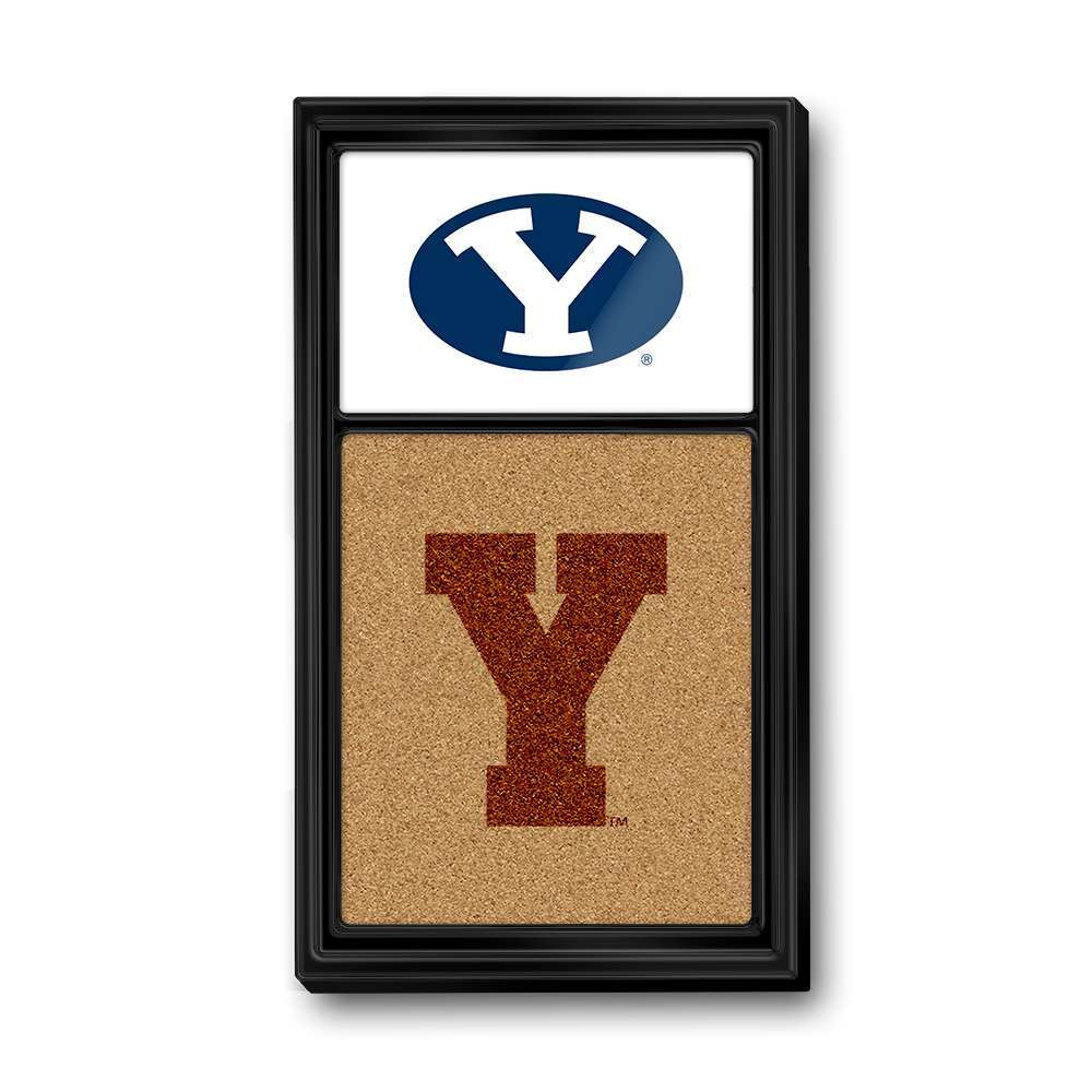 BYU Cougars: Dual Ys - Cork Note Board | The Fan-Brand | NCBYUC-640-04