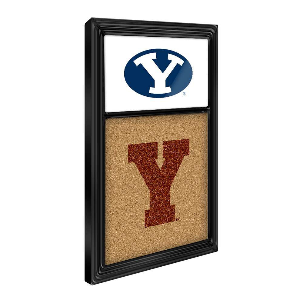 BYU Cougars: Dual Ys - Cork Note Board | The Fan-Brand | NCBYUC-640-04