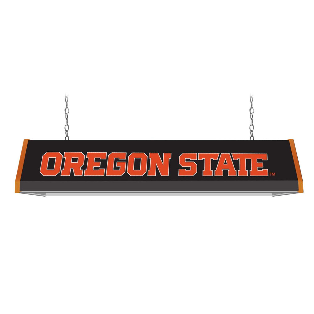 Oregon State Beavers: Standard Pool Table Light - Black | The Fan-Brand | NCORST-310-01B