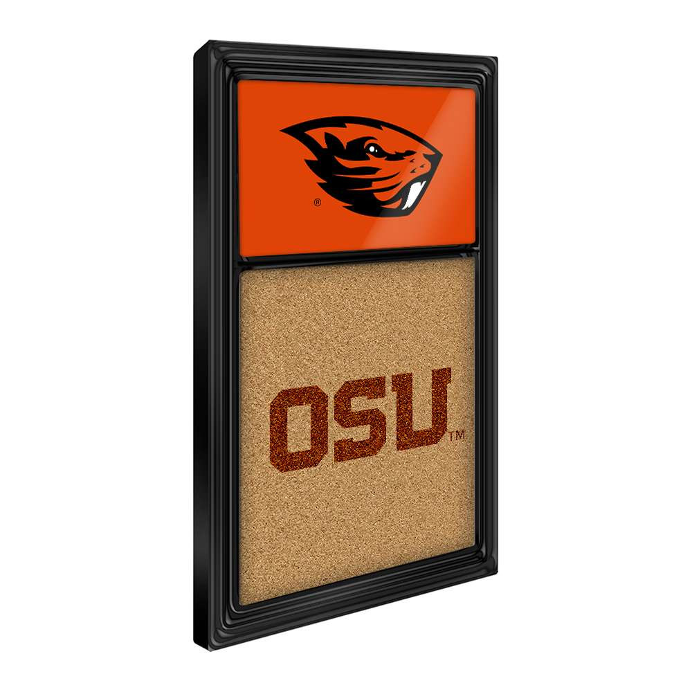 Oregon State Beavers: Dual Logo - Cork Note Board | The Fan-Brand | NCORST-640-02