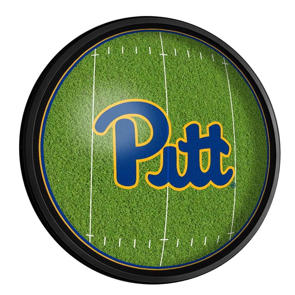 Pittsburgh Panthers: On the 50 - Slimline Lighted Wall Sign | The Fan-Brand | NCPITT-130-22