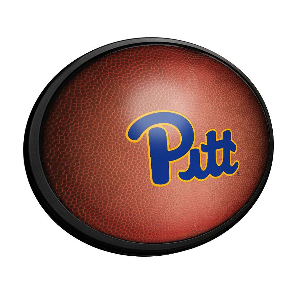 Pittsburgh Panthers: Pigskin - Oval Slimline Lighted Wall Sign | The Fan-Brand | NCPITT-140-21