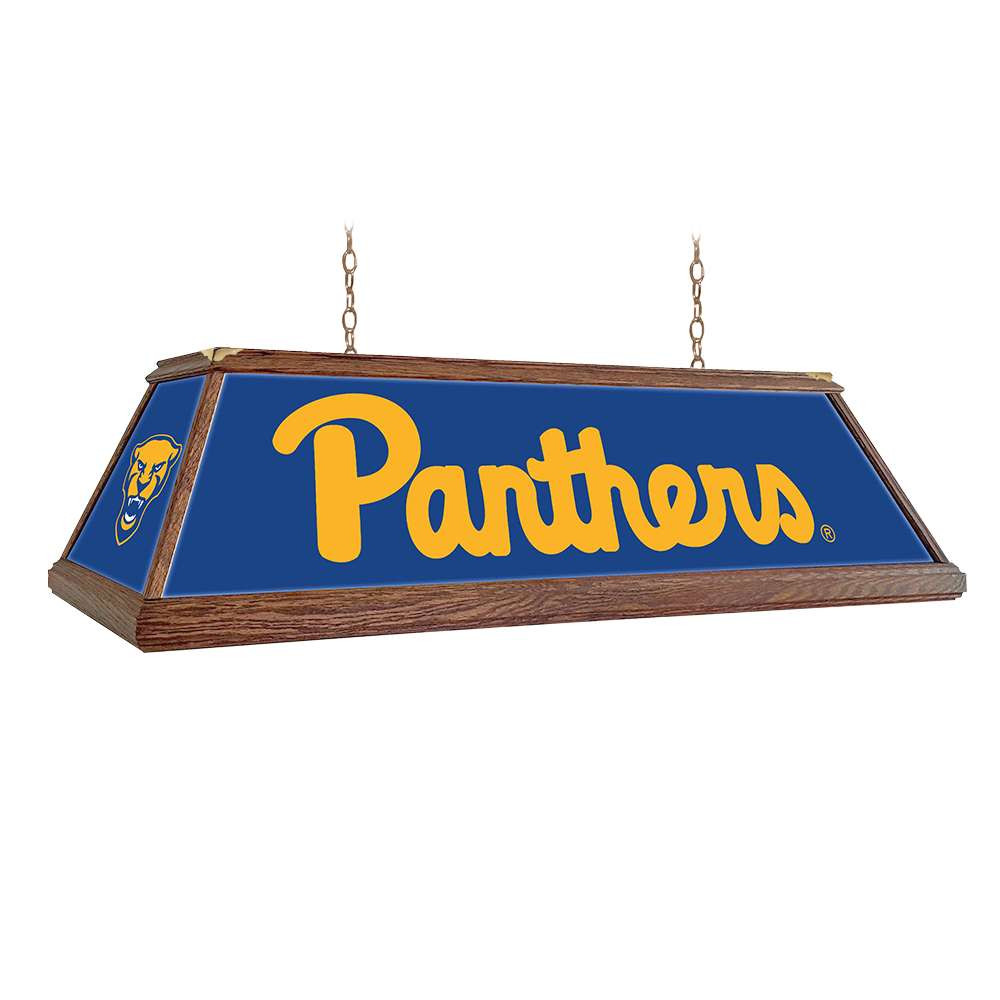 Pittsburgh Panthers: Premium Wood Pool Table Light - Blue | The Fan-Brand | NCPITT-330-01A