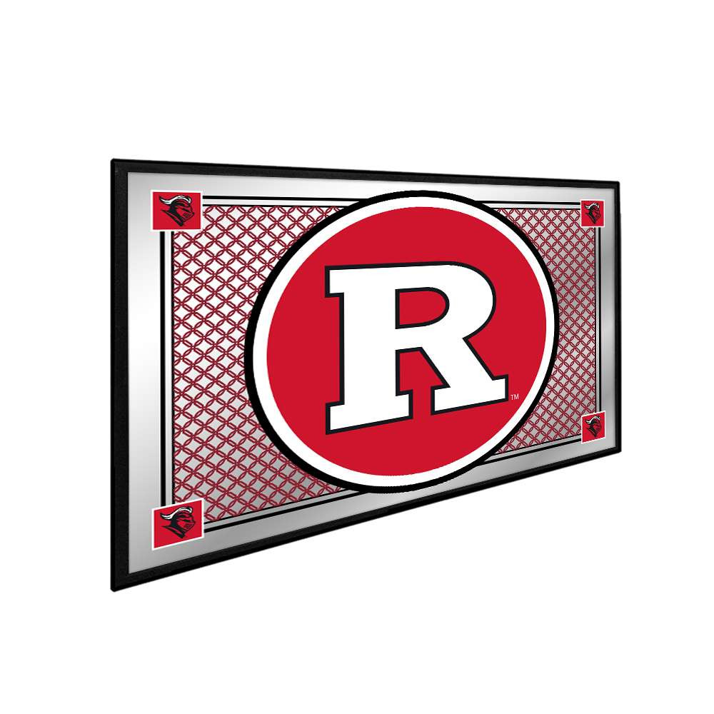 Rutgers Scarlet Knights: Team Spirit - Framed Mirrored Wall Sign - Mirrored Background | The Fan-Brand | NCRTGR-265-02A