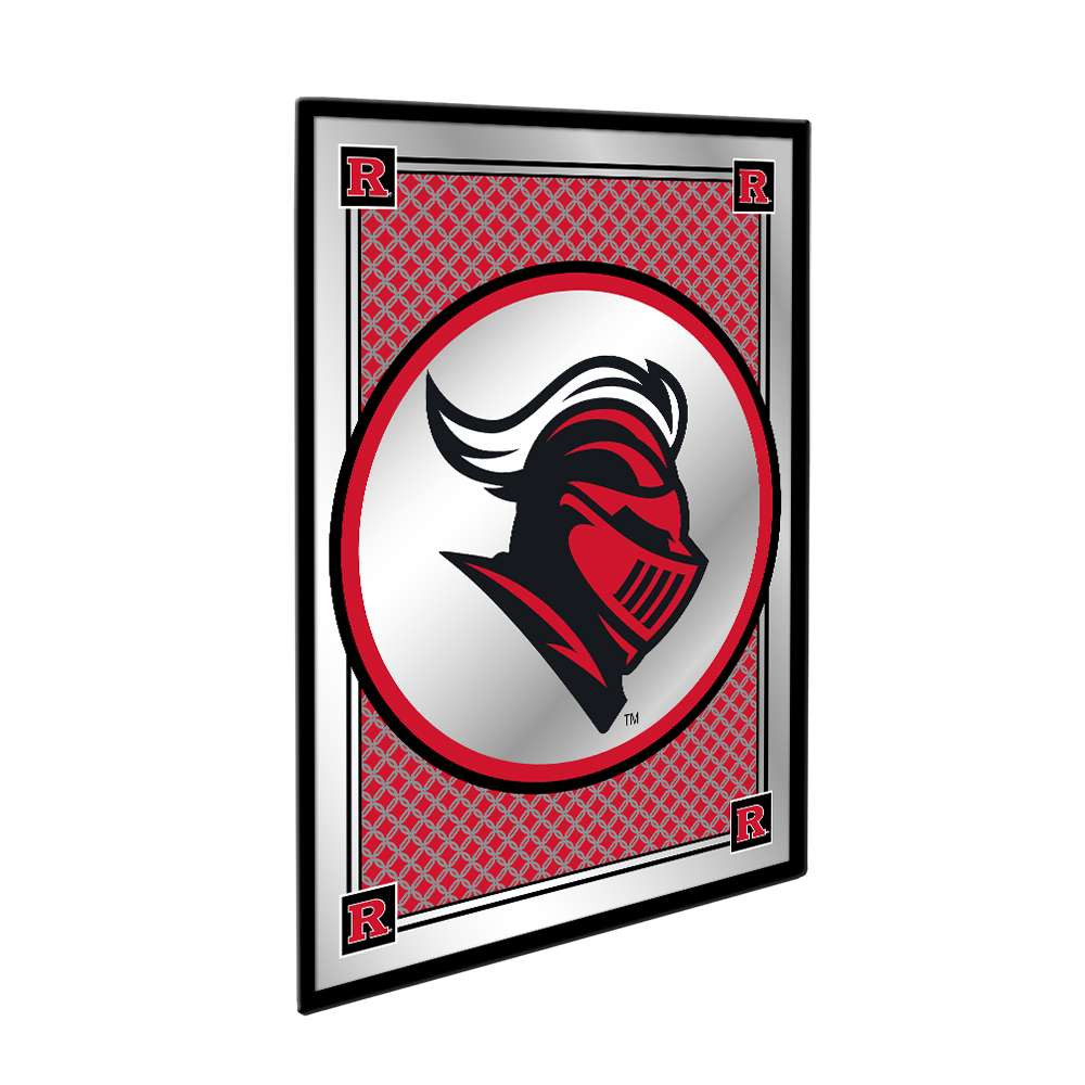 Rutgers Scarlet Knights: Team Spirit, Mascot - Framed Mirrored Wall Sign | The Fan-Brand | NCRTGR-275-02