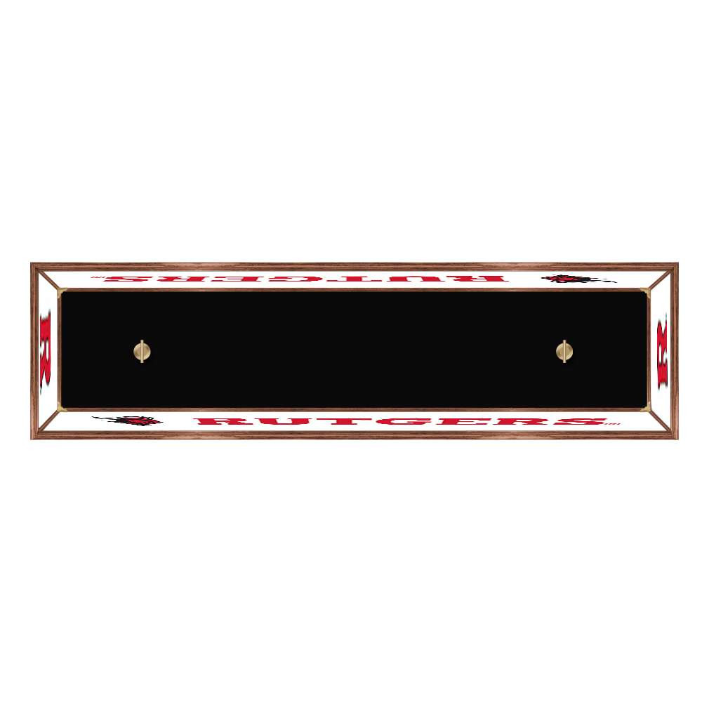 Rutgers Scarlet Knights: Premium Wood Pool Table Light - White | The Fan-Brand | NCRTGR-330-01A