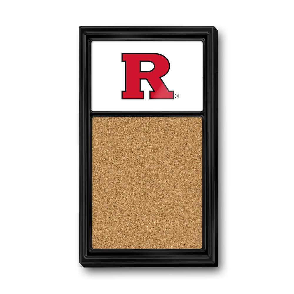 Rutgers Scarlet Knights: White - Cork Noteboard - White | The Fan-Brand | NCRTGR-640-01A