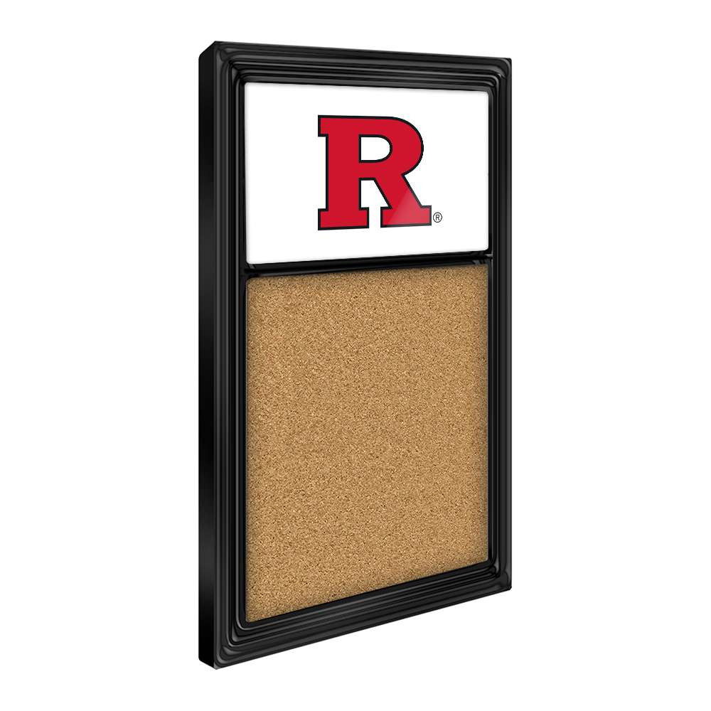 Rutgers Scarlet Knights: White - Cork Noteboard - White | The Fan-Brand | NCRTGR-640-01A