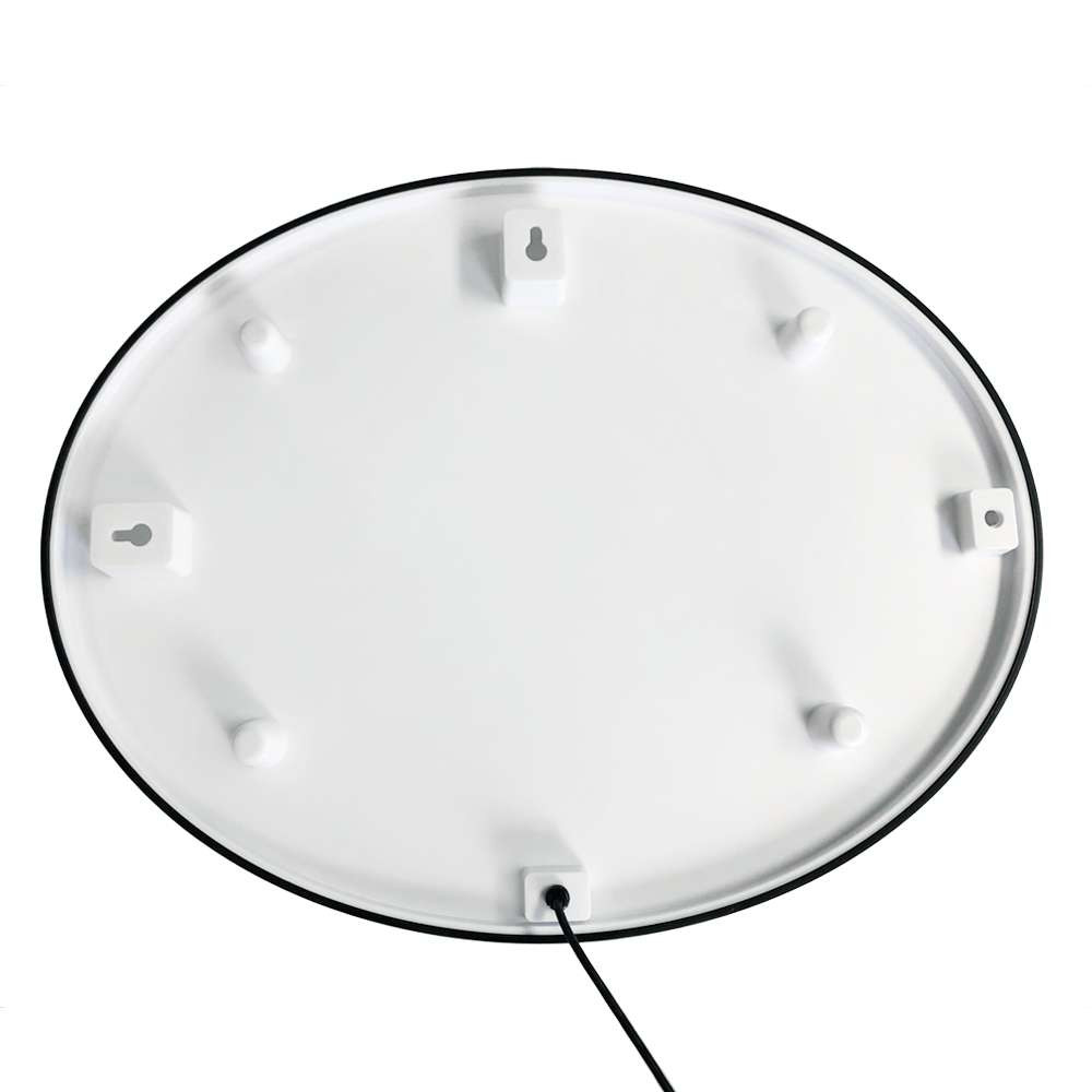 Utah Utes: On the 50 - Oval Slimline Lighted Wall Sign | The Fan-Brand | NCUTAH-140-22