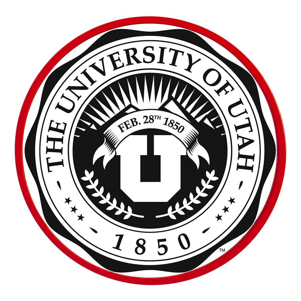 Utah Utes: University Seal - Modern Disc Wall Sign | The Fan-Brand | NCUTAH-230-02