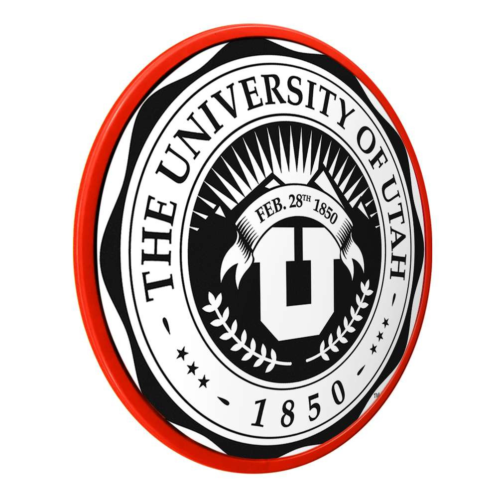 Utah Utes: University Seal - Modern Disc Wall Sign | The Fan-Brand | NCUTAH-230-02