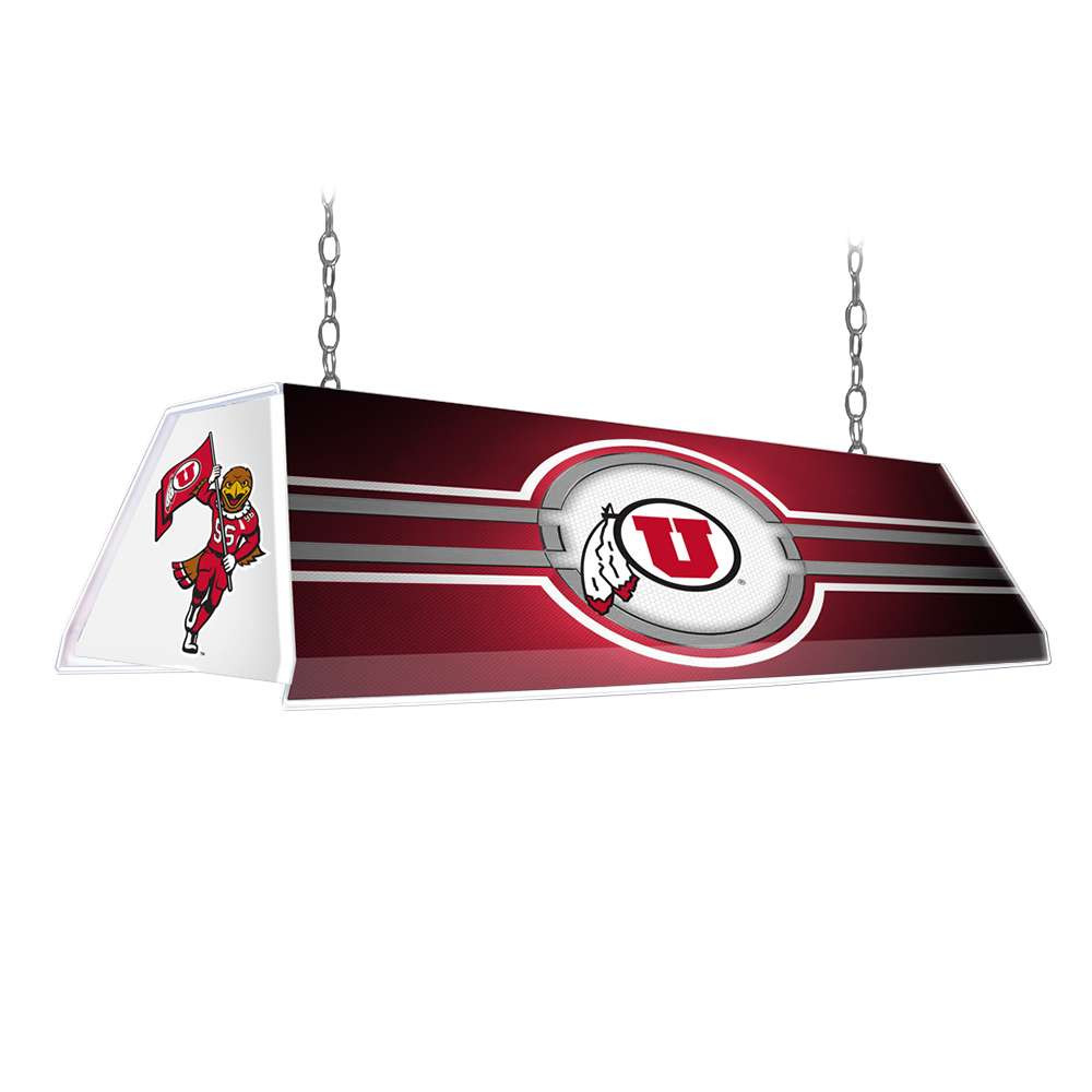 Utah Utes: Edge Glow Pool Table Light - Red | The Fan-Brand | NCUTAH-320-01