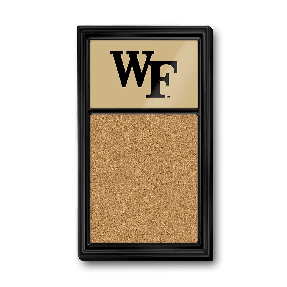 Wake Forest Demon Deacons: Cork Note Board - Gold | The Fan-Brand | NCWAKE-640-01B